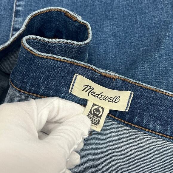 Madewell Tall Kick Out Crop Jeans Elkton Wash NP482 size 32T - Picture 2 of 7